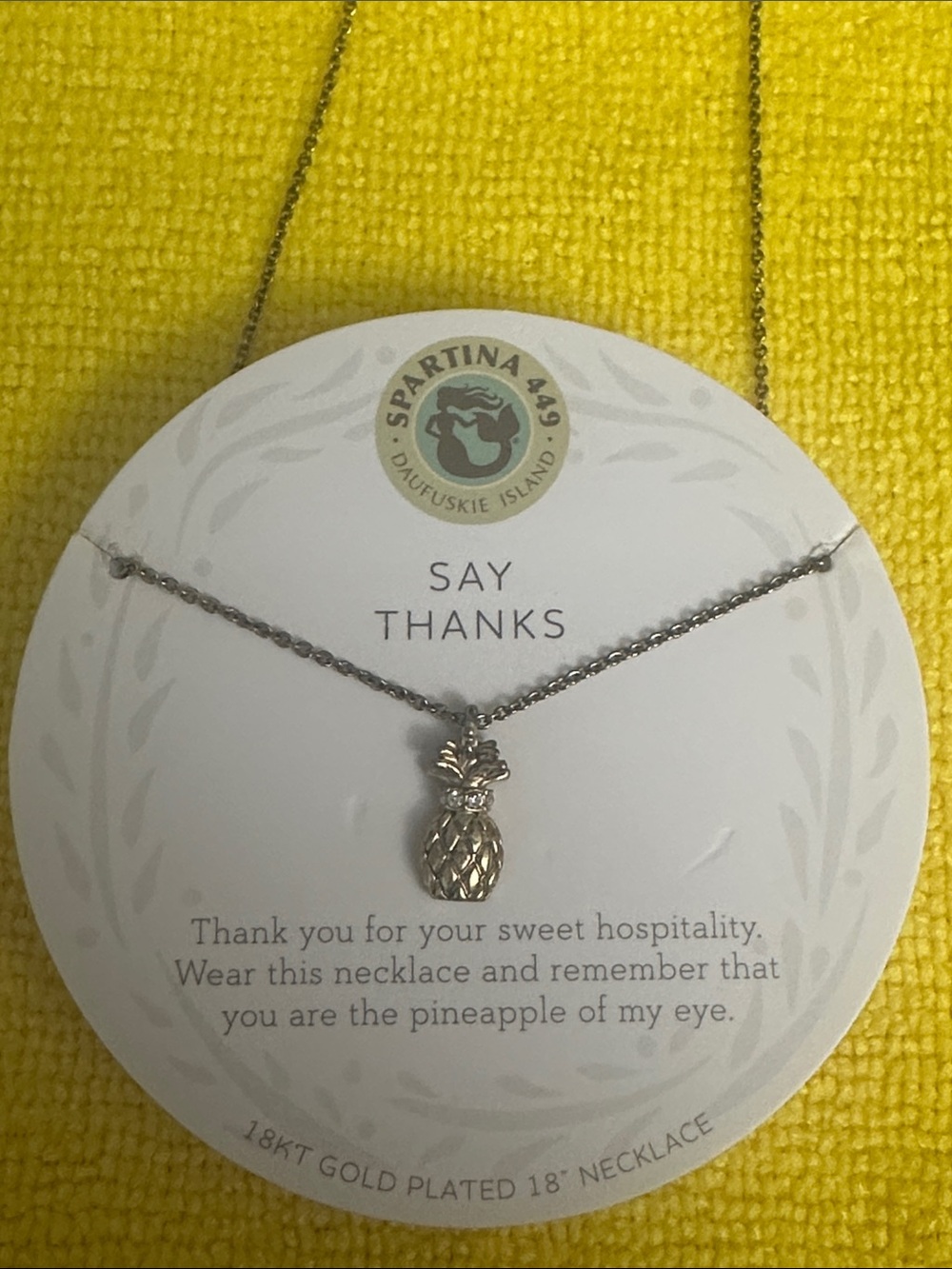 Spartina 449 Pineapple Pendant Necklace